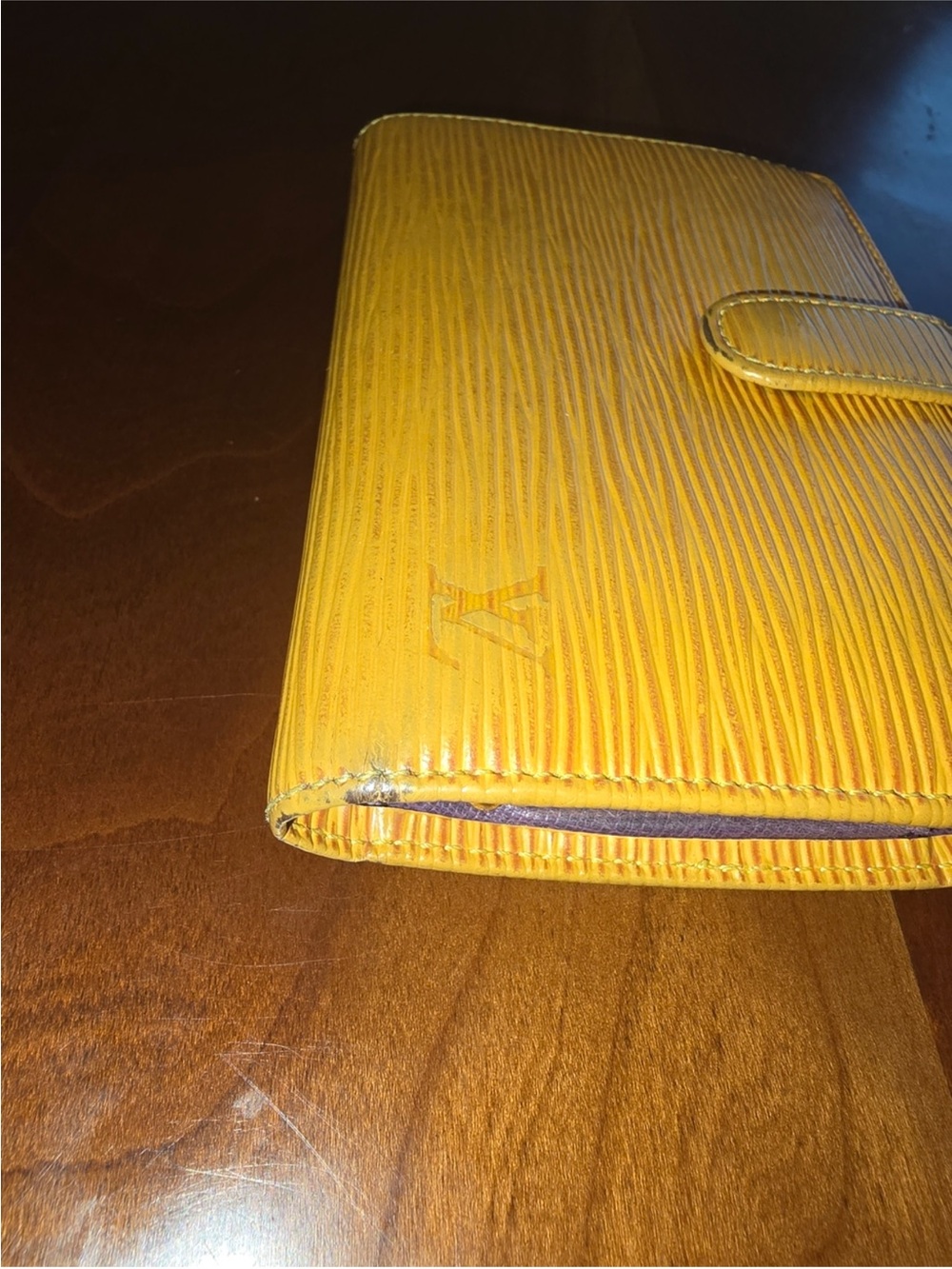 Authentic Louis Vuitton Epi Leather Mustard Yellow Kisslock Wallet - Picture 8 of 14